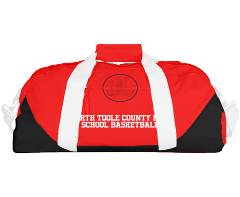 Duffle Bag, North Toole County High School Basketball, Men's Basketball, Teamtime, Team time, sublimation, custom sports apparel, team uniforms, spirit wear, spiritwear, sports uniforms, custom shirts, team store, custom team store, fundraiser sports, apparel fundraiser