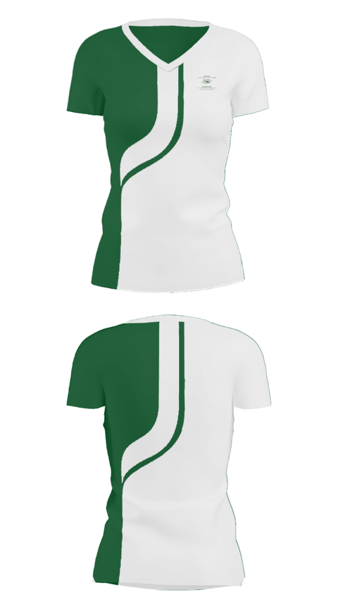 Women's Short Sleeve Vneck Shirt, Early Childhood Education Center, Spirit Store, Teamtime, Team time, sublimation, custom sports apparel, team uniforms, spirit wear, spiritwear, sports uniforms, custom shirts, team store, custom team store, fundraiser sports, apparel fundraiser