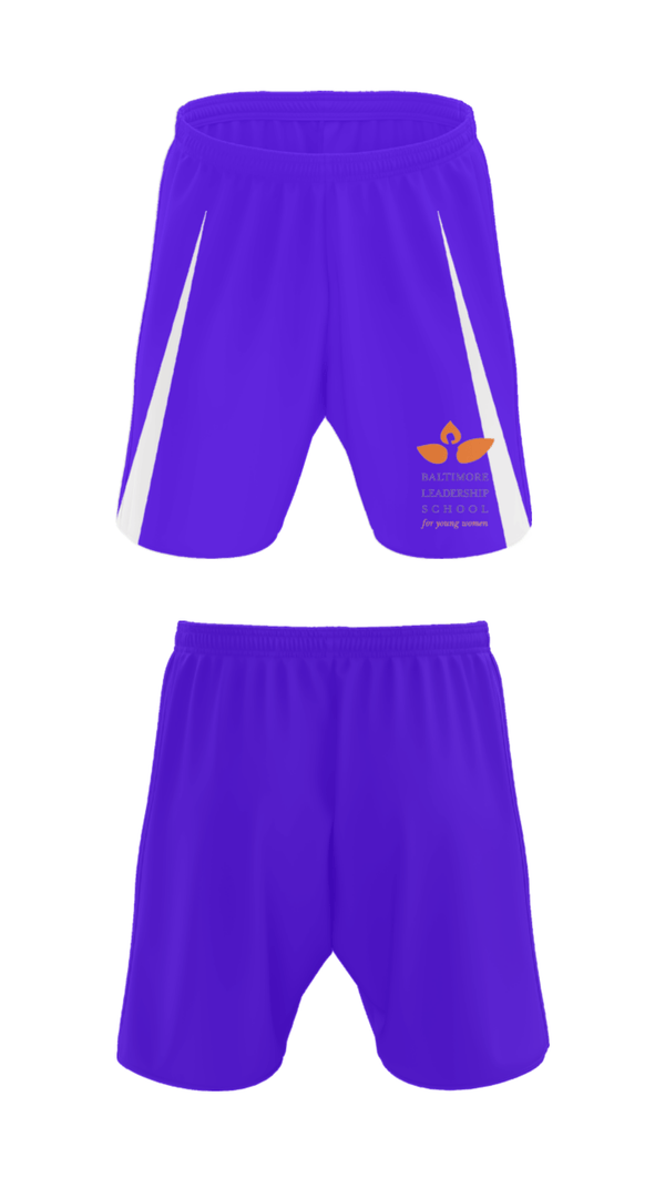 Athletic Shorts With Pockets, Baltimore Leadership School For Young Women, Spirit Store, Teamtime, Team time, sublimation, custom sports apparel, team uniforms, spirit wear, spiritwear, sports uniforms, custom shirts, team store, custom team store, fundraiser sports, apparel fundraiser