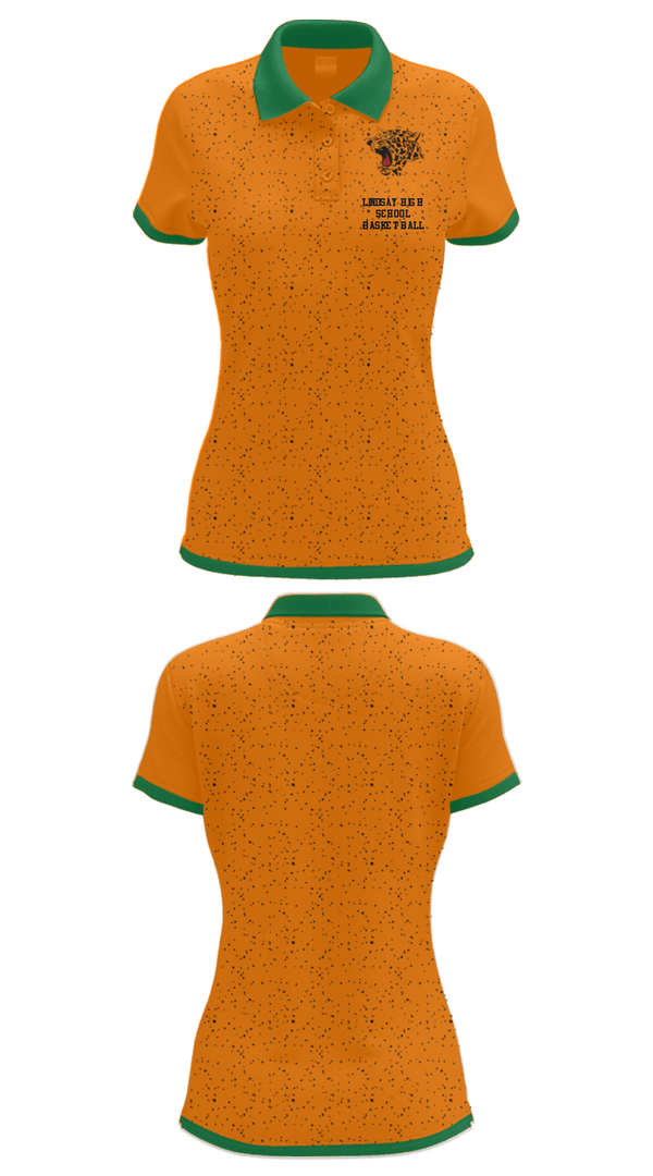 Women's Short Sleeve Performance Polo, Lindsay High School Basketball, Women's Basketball, Teamtime, Team time, sublimation, custom sports apparel, team uniforms, spirit wear, spiritwear, sports uniforms, custom shirts, team store, custom team store, fundraiser sports, apparel fundraiser