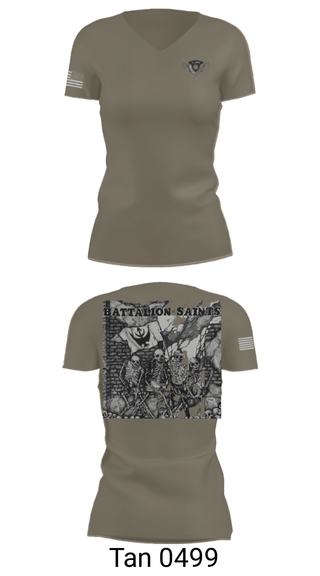 Women's Short Sleeve Vneck Shirt, , Army, Teamtime, Team time, sublimation, custom sports apparel, team uniforms, spirit wear, spiritwear, sports uniforms, custom shirts, team store, custom team store, fundraiser sports, apparel fundraiser