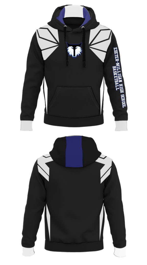 Hoodie, Exeter-Milligan High School Basketball, Women's Basketball, Teamtime, Team time, sublimation, custom sports apparel, team uniforms, spirit wear, spiritwear, sports uniforms, custom shirts, team store, custom team store, fundraiser sports, apparel fundraiser
