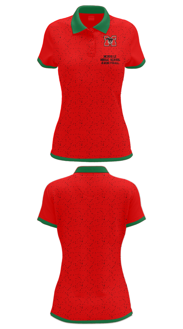 Women's Short Sleeve Performance Polo, Mcdougle Middle School Basketball, Women's Basketball, Teamtime, Team time, sublimation, custom sports apparel, team uniforms, spirit wear, spiritwear, sports uniforms, custom shirts, team store, custom team store, fundraiser sports, apparel fundraiser