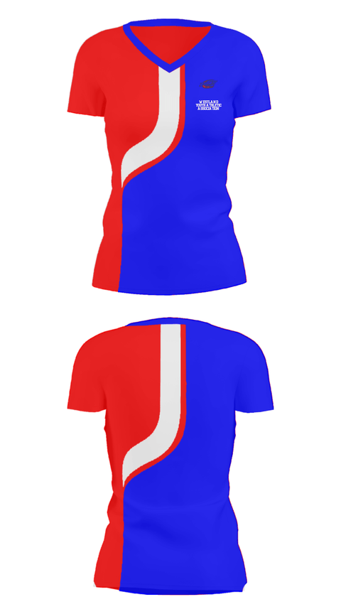 Women's Short Sleeve Vneck Shirt, Westland Youth Athletic Association, Spirit Store, Teamtime, Team time, sublimation, custom sports apparel, team uniforms, spirit wear, spiritwear, sports uniforms, custom shirts, team store, custom team store, fundraiser sports, apparel fundraiser