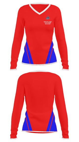 Women's Long Sleeve Vneck Shirt, Southern Wells High School Wrestling, Wrestling, Teamtime, Team time, sublimation, custom sports apparel, team uniforms, spirit wear, spiritwear, sports uniforms, custom shirts, team store, custom team store, fundraiser sports, apparel fundraiser