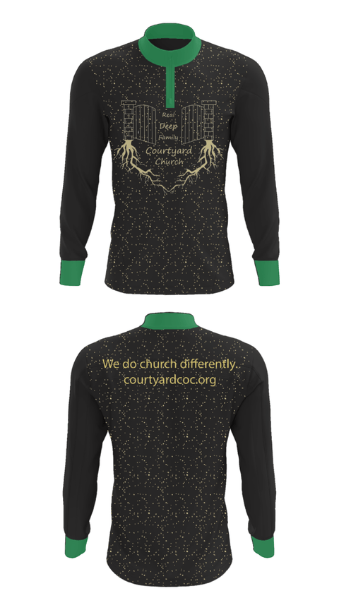 Quarter Zip Jacket, Courtyard Chuch, , Teamtime, Team time, sublimation, custom sports apparel, team uniforms, spirit wear, spiritwear, sports uniforms, custom shirts, team store, custom team store, fundraiser sports, apparel fundraiser