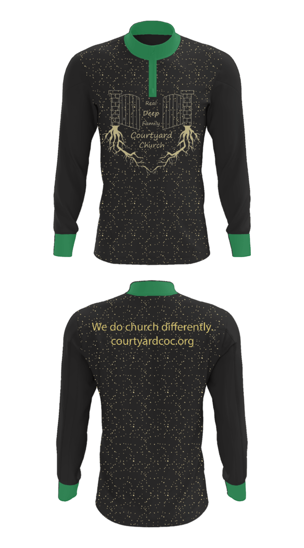 Quarter Zip Jacket, Courtyard Chuch, , Teamtime, Team time, sublimation, custom sports apparel, team uniforms, spirit wear, spiritwear, sports uniforms, custom shirts, team store, custom team store, fundraiser sports, apparel fundraiser