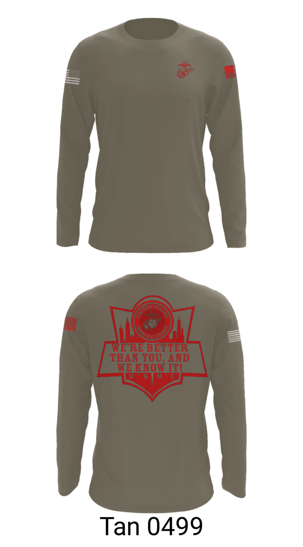 Long Sleeve Performance Shirt, RSS EMPIRE STATE, Marines, Teamtime, Team time, sublimation, custom sports apparel, team uniforms, spirit wear, spiritwear, sports uniforms, custom shirts, team store, custom team store, fundraiser sports, apparel fundraiser