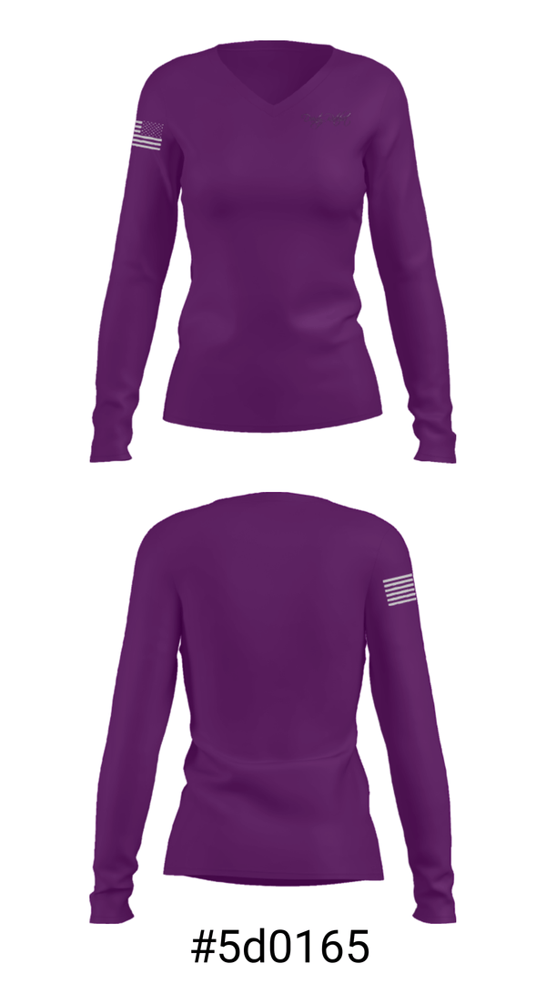 Women's Long Sleeve Vneck Shirt, Dainty Ratchet, , Teamtime, Team time, sublimation, custom sports apparel, team uniforms, spirit wear, spiritwear, sports uniforms, custom shirts, team store, custom team store, fundraiser sports, apparel fundraiser