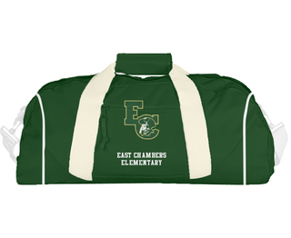 Duffle Bag, East Chambers Elementary, Spirit Store, Teamtime, Team time, sublimation, custom sports apparel, team uniforms, spirit wear, spiritwear, sports uniforms, custom shirts, team store, custom team store, fundraiser sports, apparel fundraiser