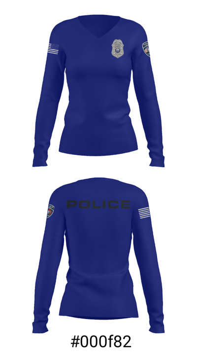 Nolensville Police Dept 20889239 Women's Long Sleeve V-neck Shirt - 7