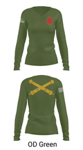 1-109th FA 47038800 Women's Long Sleeve V-neck Shirt - 31