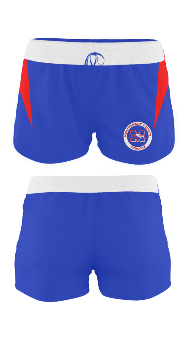 Women's Shorts, Montgomery County High School Basketball, Men's Basketball, Teamtime, Team time, sublimation, custom sports apparel, team uniforms, spirit wear, spiritwear, sports uniforms, custom shirts, team store, custom team store, fundraiser sports, apparel fundraiser