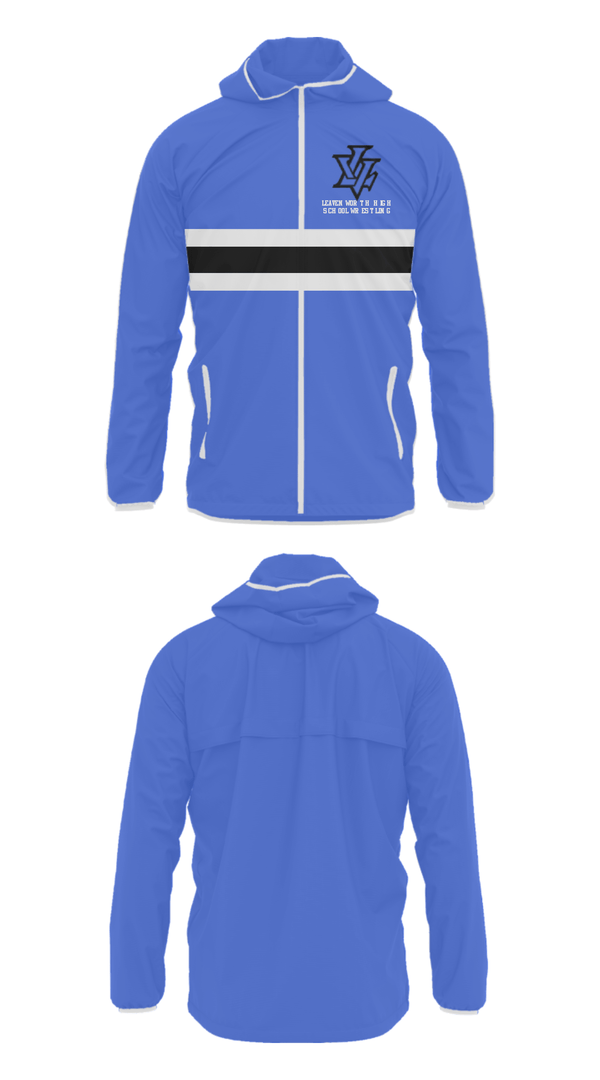 Windbreaker, Leavenworth High School Wrestling, Wrestling, Teamtime, Team time, sublimation, custom sports apparel, team uniforms, spirit wear, spiritwear, sports uniforms, custom shirts, team store, custom team store, fundraiser sports, apparel fundraiser