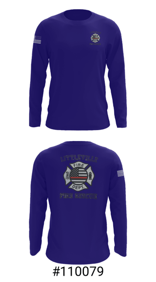 Long Sleeve Performance Shirt, Littleville Fire & Rescue, Fire Department, Teamtime, Team time, sublimation, custom sports apparel, team uniforms, spirit wear, spiritwear, sports uniforms, custom shirts, team store, custom team store, fundraiser sports, apparel fundraiser