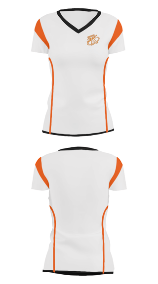 Women's Short Sleeve Vneck Shirt, Underwood High School, Spirit Store, Teamtime, Team time, sublimation, custom sports apparel, team uniforms, spirit wear, spiritwear, sports uniforms, custom shirts, team store, custom team store, fundraiser sports, apparel fundraiser