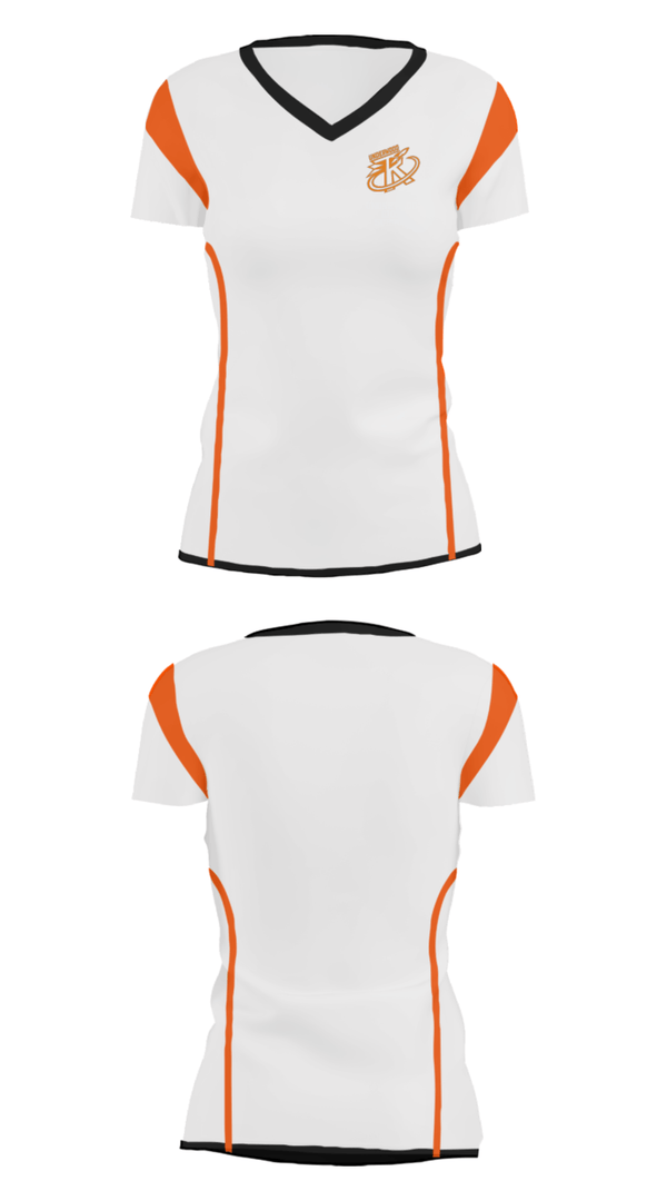 Women's Short Sleeve Vneck Shirt, Underwood High School, Spirit Store, Teamtime, Team time, sublimation, custom sports apparel, team uniforms, spirit wear, spiritwear, sports uniforms, custom shirts, team store, custom team store, fundraiser sports, apparel fundraiser