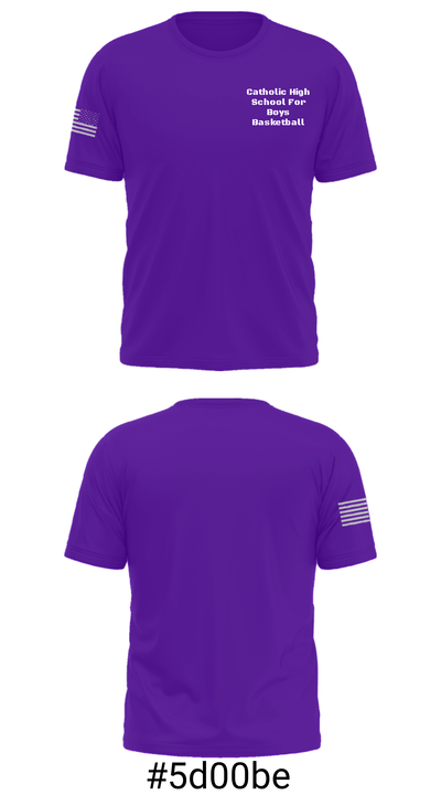 Catholic High School For Boys Basketball 92990024 Short Sleeve Performance Shirt - 19