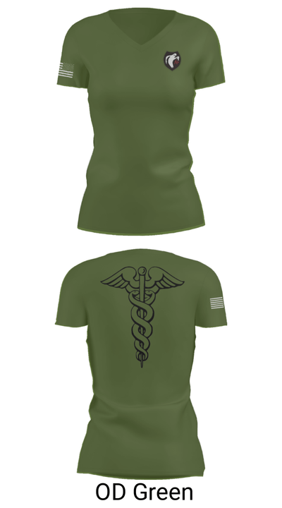 8 Psychological Operations Group (Airborne) 92417947 Women's Short Sleeve V-neck Shirt - 28