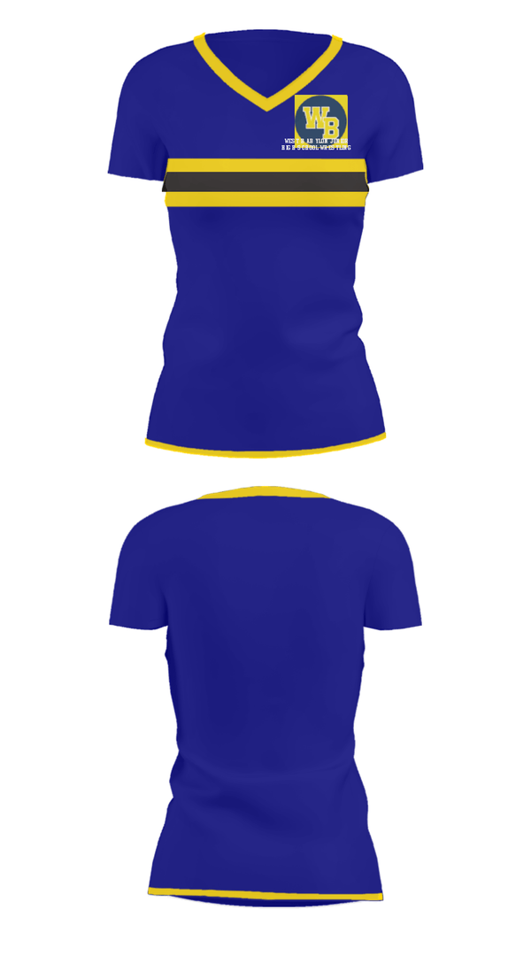 Women's Short Sleeve Vneck Shirt, West Babylon Junior High School Wrestling, Wrestling, Teamtime, Team time, sublimation, custom sports apparel, team uniforms, spirit wear, spiritwear, sports uniforms, custom shirts, team store, custom team store, fundraiser sports, apparel fundraiser