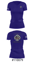 Littleville Fire & Rescue 55821755 Women's Short Sleeve V-neck Shirt - 4