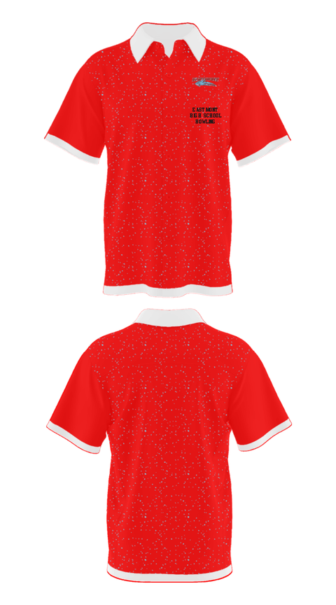 Short Sleeve Bowling Jersey, Eastmont High School Bowling, Bowling, Teamtime, Team time, sublimation, custom sports apparel, team uniforms, spirit wear, spiritwear, sports uniforms, custom shirts, team store, custom team store, fundraiser sports, apparel fundraiser