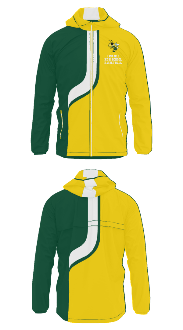 Windbreaker, Hastings High School Basketball, Men's Basketball, Teamtime, Team time, sublimation, custom sports apparel, team uniforms, spirit wear, spiritwear, sports uniforms, custom shirts, team store, custom team store, fundraiser sports, apparel fundraiser