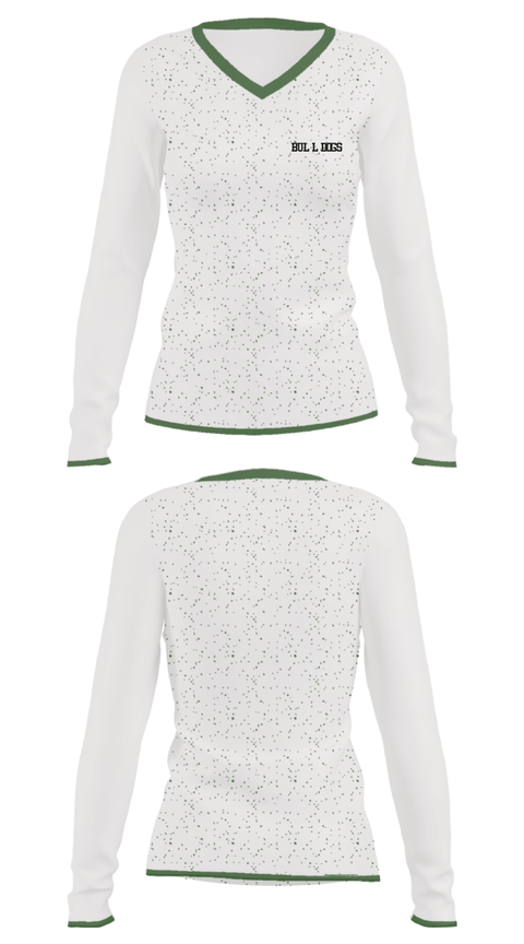 Women's Long Sleeve Vneck Shirt, Bulldogs, Men's Basketball, Teamtime, Team time, sublimation, custom sports apparel, team uniforms, spirit wear, spiritwear, sports uniforms, custom shirts, team store, custom team store, fundraiser sports, apparel fundraiser