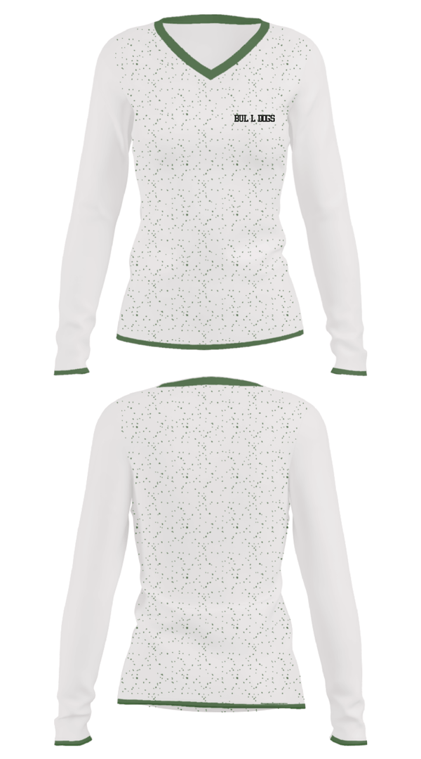 Women's Long Sleeve Vneck Shirt, Bulldogs, Men's Basketball, Teamtime, Team time, sublimation, custom sports apparel, team uniforms, spirit wear, spiritwear, sports uniforms, custom shirts, team store, custom team store, fundraiser sports, apparel fundraiser