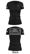 Marva Roofing 1081209 Women's Short Sleeve V-neck Shirt - 14