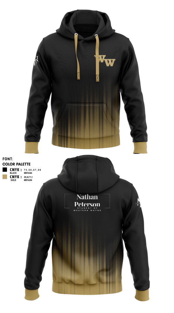 Hoodie, Student of Western Wayne, , Teamtime, Team time, sublimation, custom sports apparel, team uniforms, spirit wear, spiritwear, sports uniforms, custom shirts, team store, custom team store, fundraiser sports, apparel fundraiser