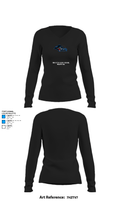 Forsyth High School Volleyball 13165035 Women's Long Sleeve V-neck Shirt - 34
