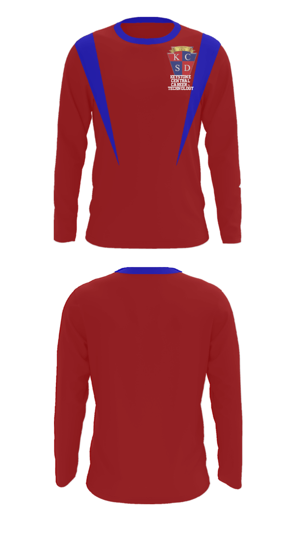 Long Sleeve Performance Shirt, Keystone Central Career & Technology, Spirit Store, Teamtime, Team time, sublimation, custom sports apparel, team uniforms, spirit wear, spiritwear, sports uniforms, custom shirts, team store, custom team store, fundraiser sports, apparel fundraiser