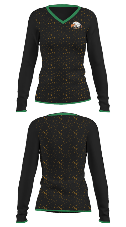 Women's Long Sleeve Vneck Shirt, Jasper R-5 High School Basketball, Men's Basketball, Teamtime, Team time, sublimation, custom sports apparel, team uniforms, spirit wear, spiritwear, sports uniforms, custom shirts, team store, custom team store, fundraiser sports, apparel fundraiser
