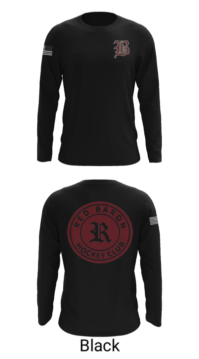 Red Baron Hockey Club 64840347 Long Sleeve Performance Shirt - 11