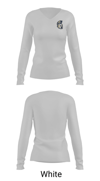 Smithfield-Selma High School 78186142 Women's Long Sleeve V-neck Shirt - 6