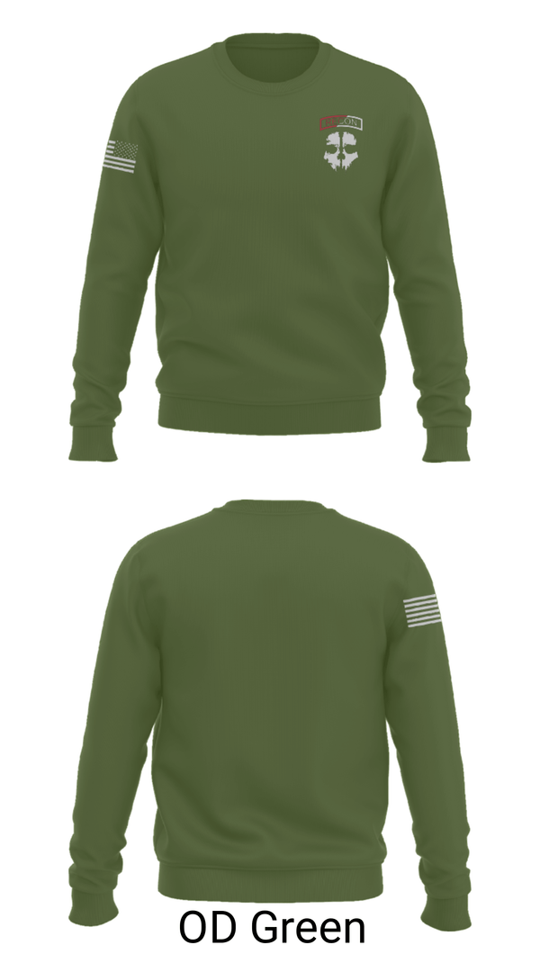 Crew Neck Sweatshirt, , Army, Teamtime, Team time, sublimation, custom sports apparel, team uniforms, spirit wear, spiritwear, sports uniforms, custom shirts, team store, custom team store, fundraiser sports, apparel fundraiser