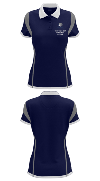 West Clermont High School Bowling 76436925 Women's Short Sleeve Performance Polo  - 27