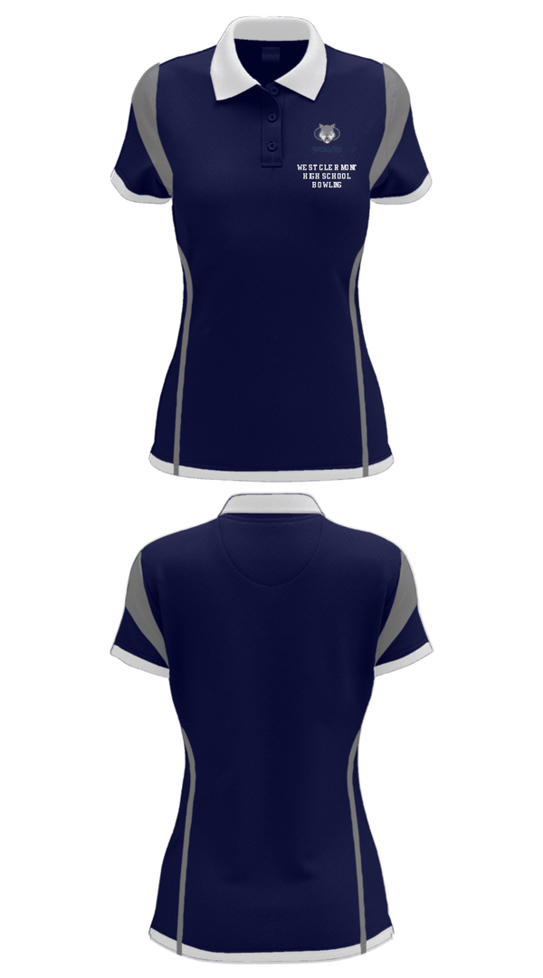 Women's Short Sleeve Performance Polo, West Clermont High School Bowling, Bowling, Teamtime, Team time, sublimation, custom sports apparel, team uniforms, spirit wear, spiritwear, sports uniforms, custom shirts, team store, custom team store, fundraiser sports, apparel fundraiser