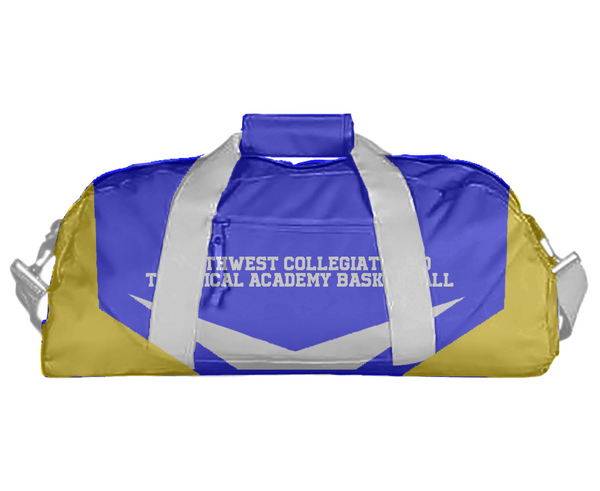 Duffle Bag, Northwest Collegiate And Technical Academy Basketball, Women's Basketball, Teamtime, Team time, sublimation, custom sports apparel, team uniforms, spirit wear, spiritwear, sports uniforms, custom shirts, team store, custom team store, fundraiser sports, apparel fundraiser
