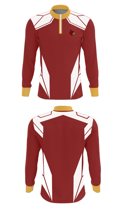 Winlock High School Cardinals Wrestling 96336799 Quarter Zip Jacket - 27