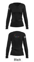 Embroidery Tech 30596035 Women's Long Sleeve V-neck Shirt - 13