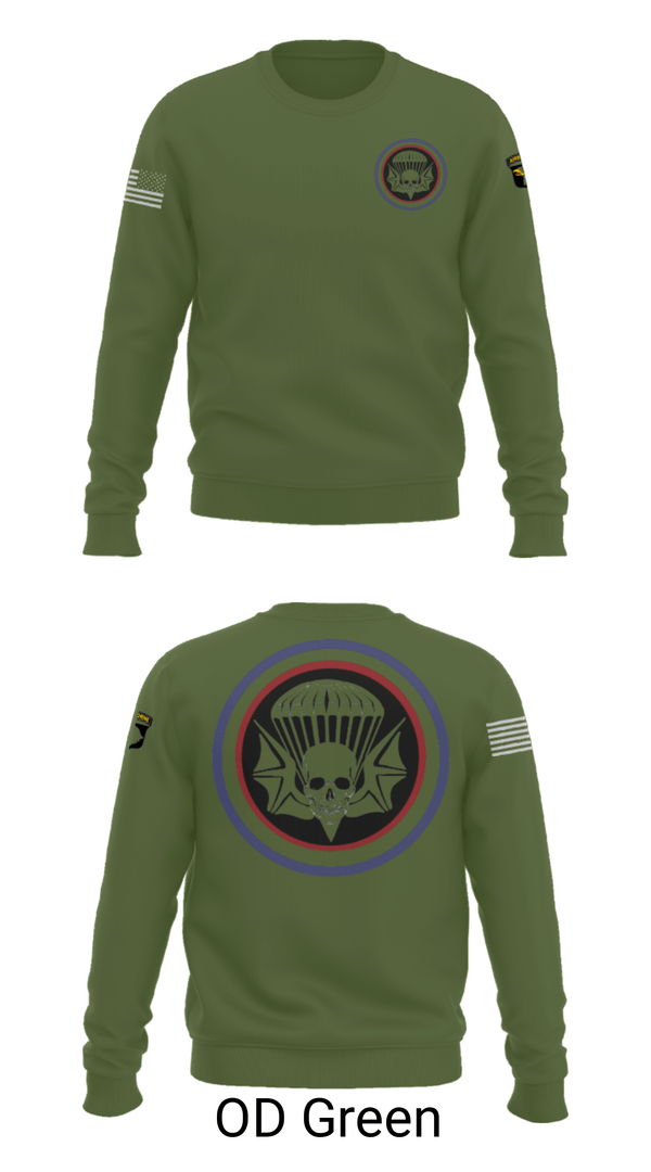 Crew Neck Sweatshirt, , Army, Teamtime, Team time, sublimation, custom sports apparel, team uniforms, spirit wear, spiritwear, sports uniforms, custom shirts, team store, custom team store, fundraiser sports, apparel fundraiser