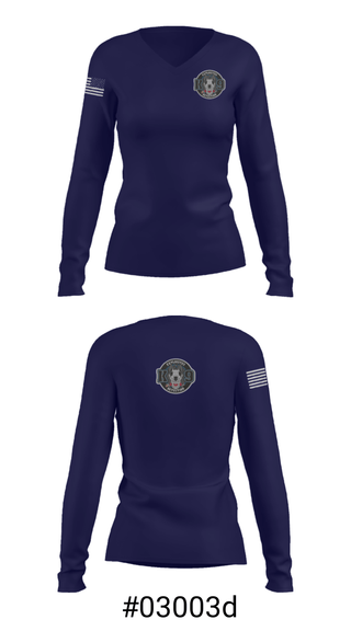 Women's Long Sleeve Vneck Shirt, , Police, Teamtime, Team time, sublimation, custom sports apparel, team uniforms, spirit wear, spiritwear, sports uniforms, custom shirts, team store, custom team store, fundraiser sports, apparel fundraiser