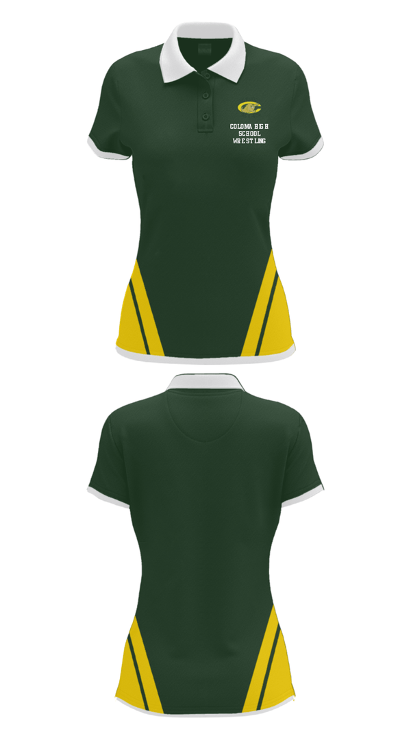 Women's Short Sleeve Performance Polo, Coloma High School Wrestling, Wrestling, Teamtime, Team time, sublimation, custom sports apparel, team uniforms, spirit wear, spiritwear, sports uniforms, custom shirts, team store, custom team store, fundraiser sports, apparel fundraiser