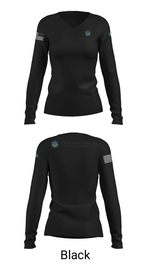 Women's Long Sleeve Vneck Shirt, , Army, Teamtime, Team time, sublimation, custom sports apparel, team uniforms, spirit wear, spiritwear, sports uniforms, custom shirts, team store, custom team store, fundraiser sports, apparel fundraiser