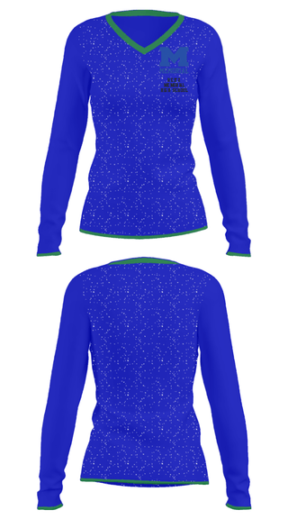 Women's Long Sleeve Vneck Shirt, Reitz Memorial High School, Spirit Store, Teamtime, Team time, sublimation, custom sports apparel, team uniforms, spirit wear, spiritwear, sports uniforms, custom shirts, team store, custom team store, fundraiser sports, apparel fundraiser