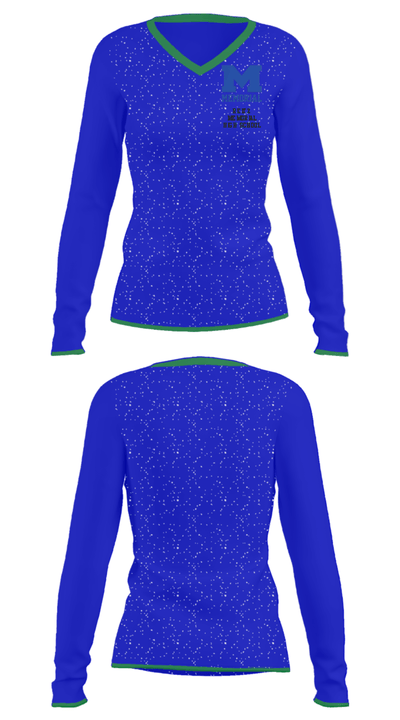 Reitz Memorial High School 97796056 Women's Long Sleeve V-neck Shirt - 33