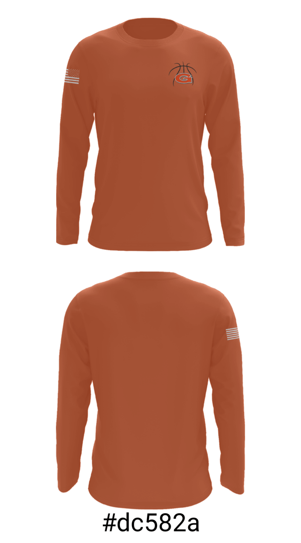Long Sleeve Performance Shirt, Glenwood, Men's Basketball, Teamtime, Team time, sublimation, custom sports apparel, team uniforms, spirit wear, spiritwear, sports uniforms, custom shirts, team store, custom team store, fundraiser sports, apparel fundraiser