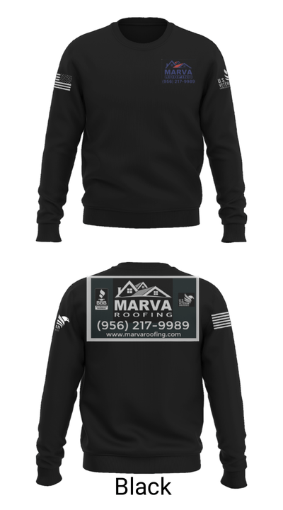Marva Roofing 1081209 Crew Neck Sweatshirt - 9